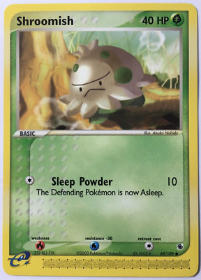 POKEMON SHROOMISH 69/109 EX RUBY & SAPPHIRE COMMON NEAR MINT