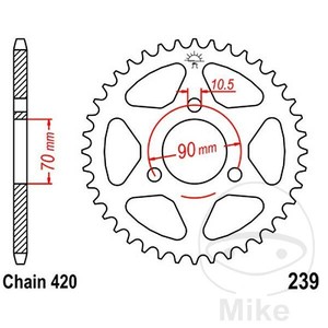 Jt Rear Sprocket 47t 420p Jtr239 47 Steel Honda Cr 80 R 1981 Ebay