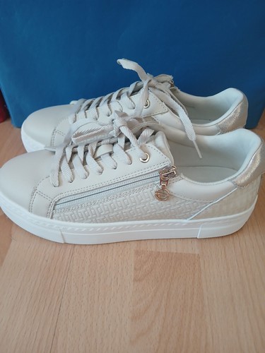 Festliche Schuhe Sneaker beige - Größe 39 - Jugendweihe, Konfirmation, Hochzeit, - Bild 4 von 5