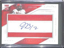 2016 Panini Prime Signatures Relic Autograph #264 Jacoby Brissett No 168 of 199