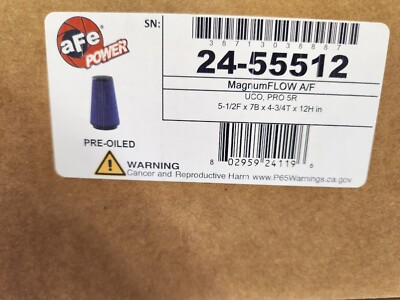 NEW AFE Pre-Oiled Power Magnum FLOW Air Filter 24-55512 UCO, PRO 5R Car Auto