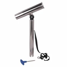  Marine 10" Boat Fishing Rod Holder Outrigger Plug-in Stainless Steel Rod Pod