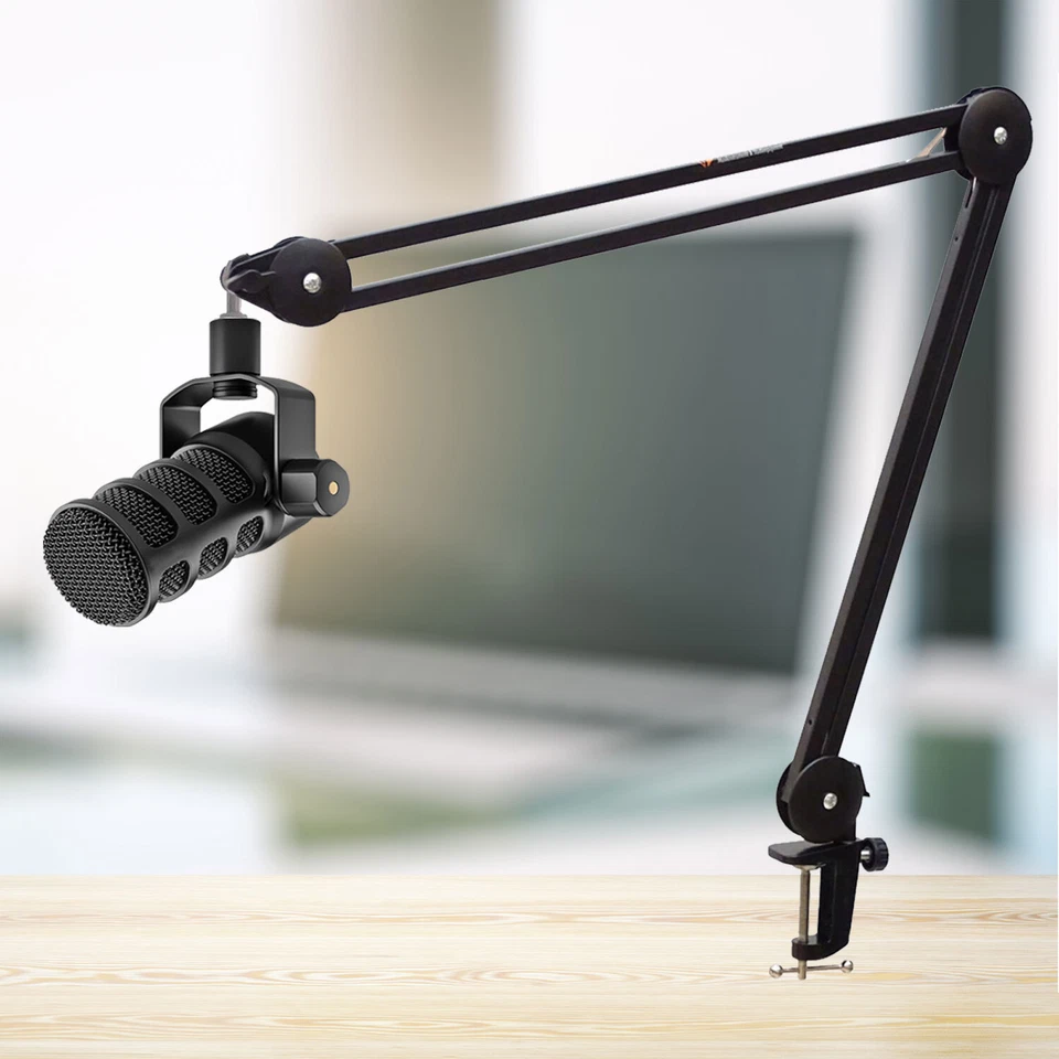 Rode Podmic USB XLR Sprecher-Mikrofon + keepdrum Gelenkarm Stativ Schwarz - Bild 3 von 4