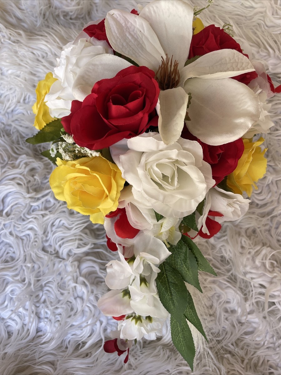 Red And Yellow Wedding Centerpieces