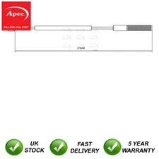 Hand Brake Cable Front Apec Fits MG ZT 2003-2005 Rover 75 1999-2005 SPB101410