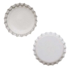 TAPPI CORONA PER VINO DIAMETRO 29 MM BIANCHI CON MASTICE CF 200 PZ