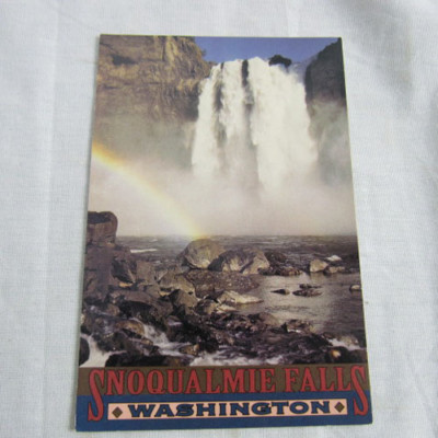 Snoqualmie Falls Washington Post Card Vintage