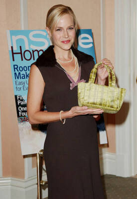 Julie Benz holding the handbag she donated at Lupus LA & InStyle M- Old Photo 5
