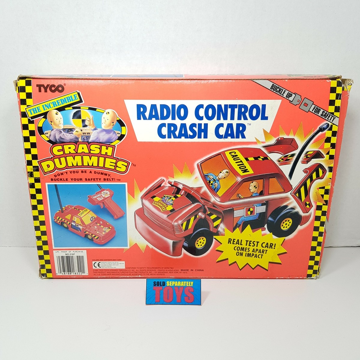 Crash Test Dummies RC Radio Control Car BOX only vintage