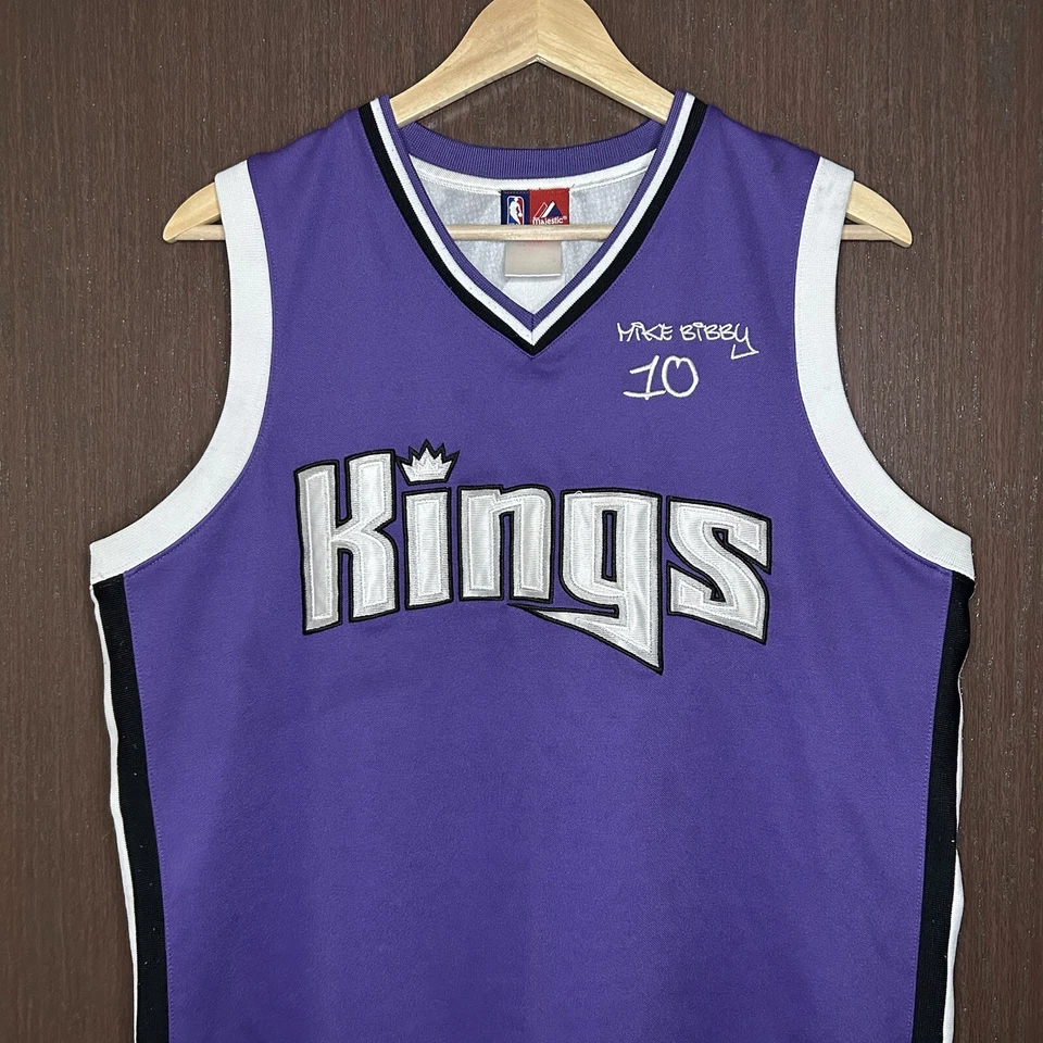 Винтажная молодежная футболка 90-х годов Majestic Mike Bibby Sacramento Kings NBA XL (18–20) - Изображение 4 из 4