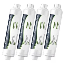 Future Way 4-Pack INLINE RV Water Filter Reduces Odors Sediments
