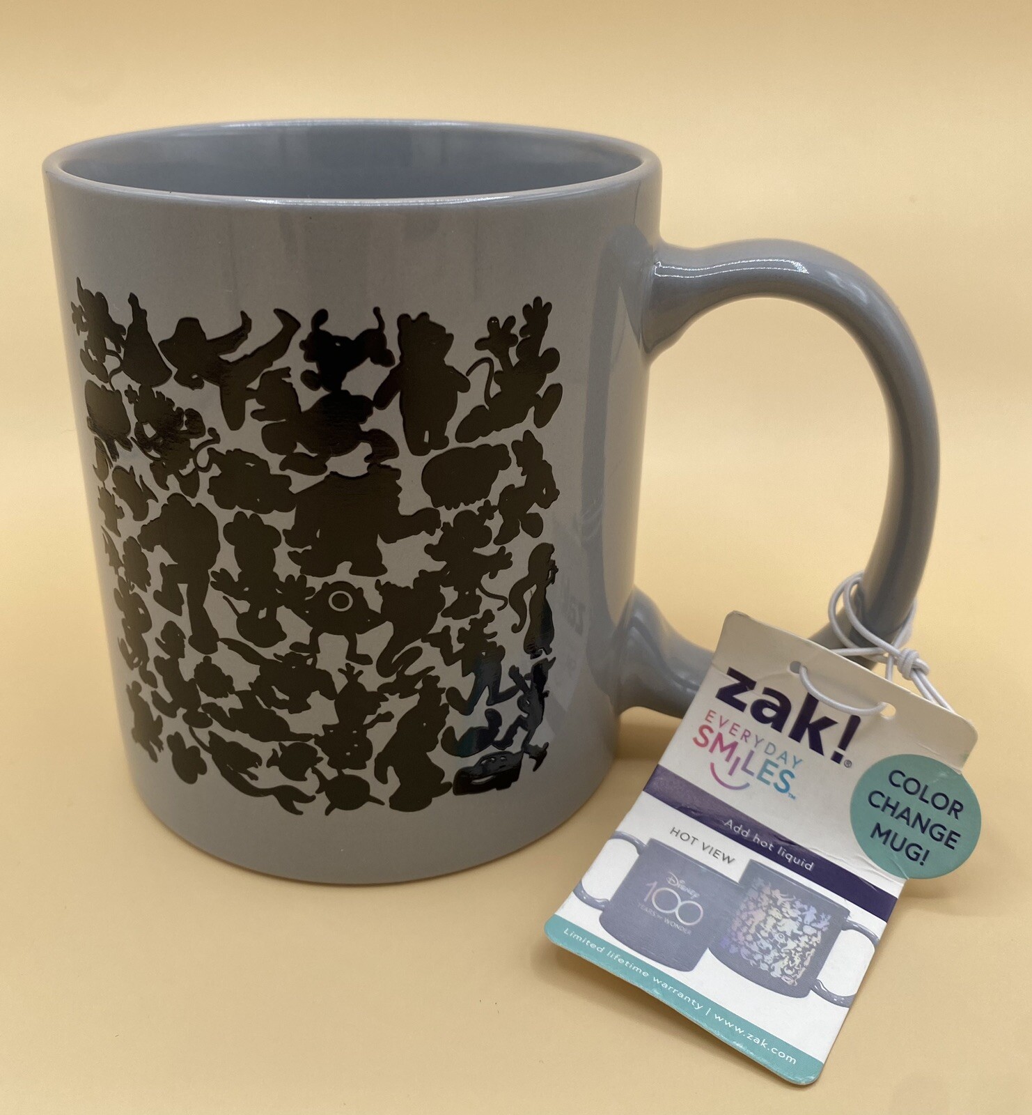 Disney 100 Years Of Wonder Color Change Mug Gray—Zak Everyday Smiles