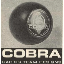 1965 FORD MUSTANG COBRA RACING TEAM DESIGNS PRINT AD VINTAGE ACCESSORIES CAR