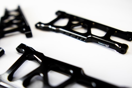 CR (F + R) Black Aluminum A-Arms For Traxxas Slash 4x4, Rustler, Stampede - Picture 6 of 10
