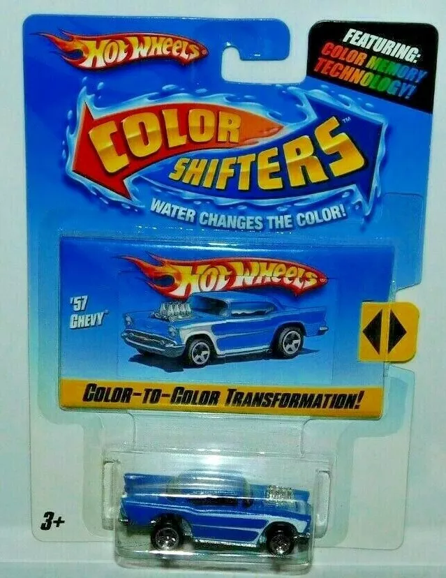 Carrinho Hot Wheels muda de Cor - Color Shifters 57 Chevy - Mattel