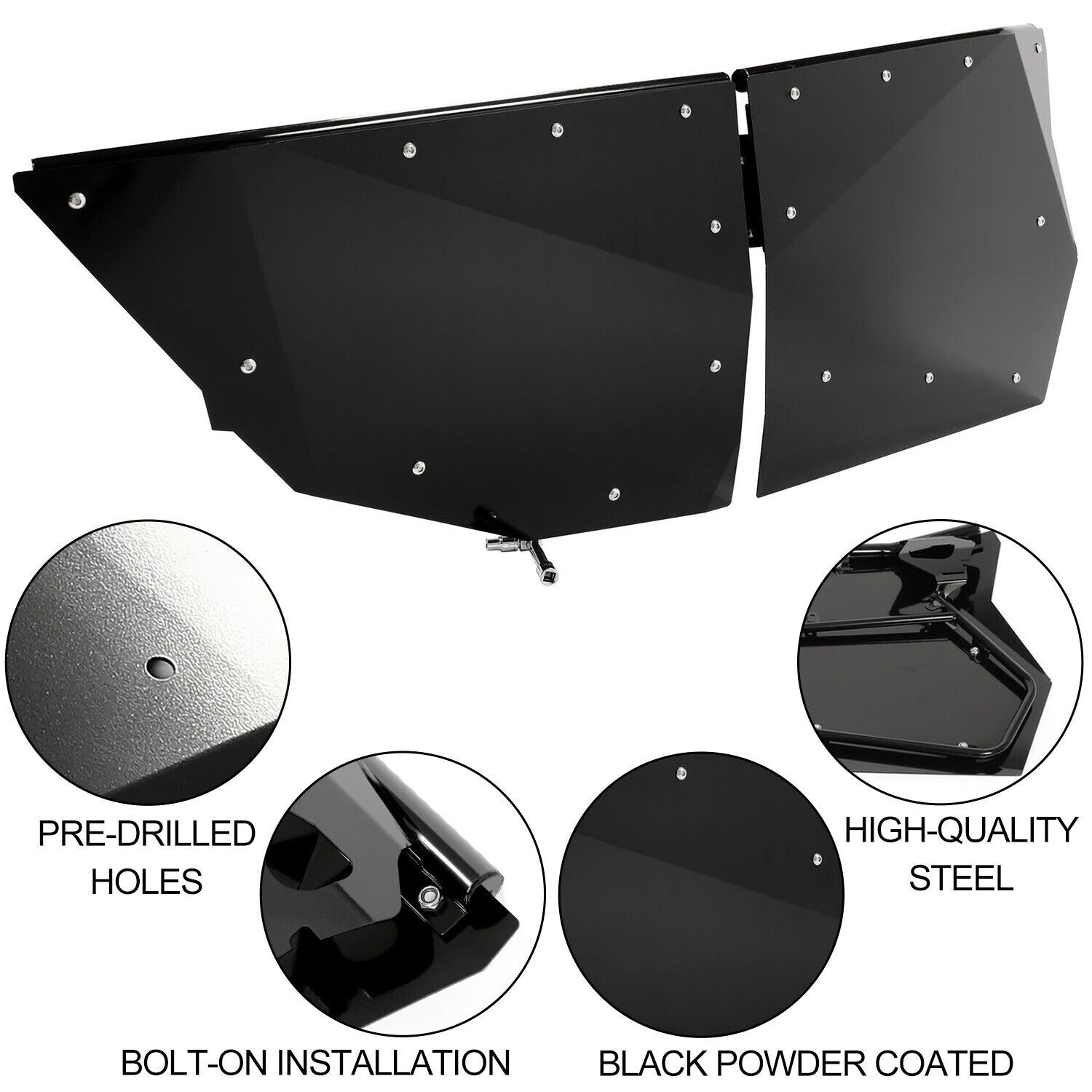 4PCS Metal Doors Full Door For 20142022 Polaris RZR XP4 1000 XP Turbo