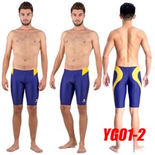 HXBY YG01-2 MEN'S COMPETITION TRAINING RACING JAMMERS SWIMMING TRUNKS 2XL SIZE32