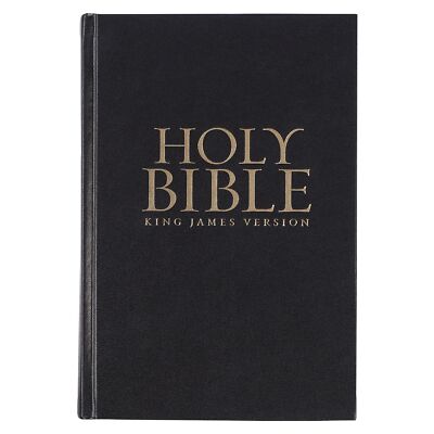 The Holy Bible KJV King James Version LARGE PRINT Hardcover.Jesus Words ...