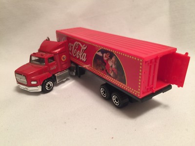 COCA COLA SANTA CLAUS MATCHBOX PETERBILT TRUCK & TRAILER