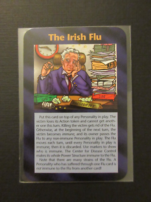 イルミナティカード　The Irish Flu THE IRISH FLU - ULTRA RARE ASSASSINS ILLUMINATI INWO Card Game New