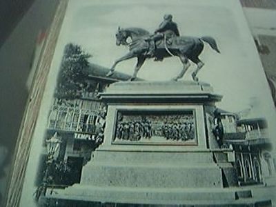 AK ungelaufen König Edward Edwards Statue alt undatiert