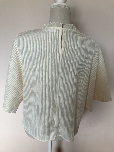 MANGO BLOUSE TOP SHIRT SIZE L UK 14 EUR 40 - Picture 4 of 6