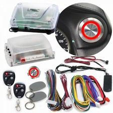 Red LED Billet Push Button Engine Start w/ Ke...