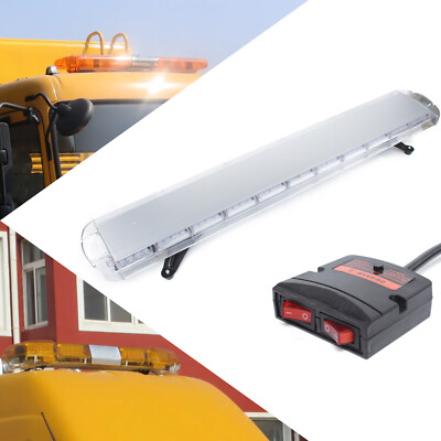 96 LED 51'' Amber Strobe Light Bar Emergency Beacon Warn Tow Truck Response