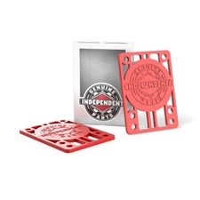 Independent Trucks Skateboard Risers 1/8" Red (Pair) Riser Pads (hard)