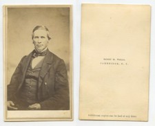 DISTINGUISHED MAN, CDV PORTRAIT BY WELLS, CAMBRIDGE, NY