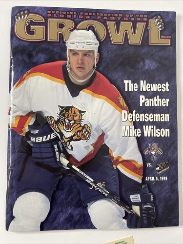 Programma Florida Panthers GROWL NHL 1999 con biglietto Olaf Kolzig - Foto 2 di 5