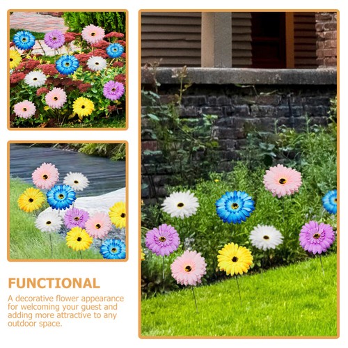 5 Pcs Gerbera Lawn Pile Garden Stakes for Decor Decoration Yard Flower - Bild 5 von 12
