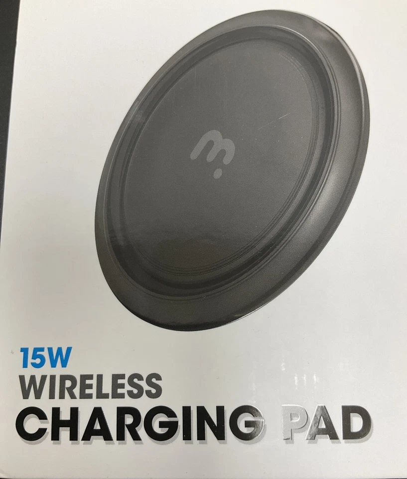 Almohadilla de carga inalámbrica Mybat 15W - negra X4 Foto 2 de 4