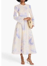 💜 Zimmermann Waverley Asymmetric Midi Dress Size 1 💜