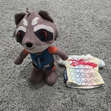 Disney Parks Marvel Rocket Raccoon NuiMOs Plush Guardians Of The Galaxy w jersey