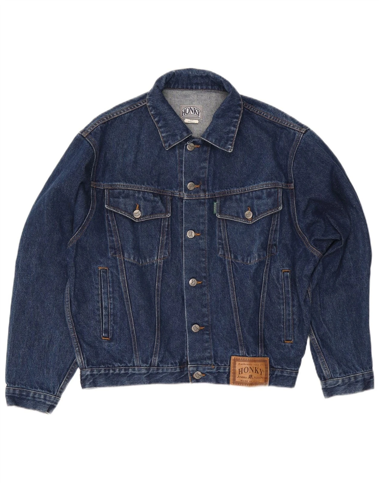 Vintage Mens Denim Jacket UK 36 Small Blue Cotton L107