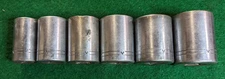 CRAFTSMAN =V= 1/2" DRIVE SOCKET LOT 5/8",  3/4", 13/16", (2) 7/8", 15/16", 1"