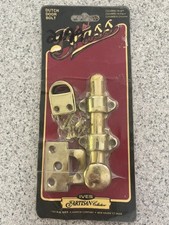 Ives Dutch Śruba do drzwi C054MB3 Solidny mosiądz ze złotym mosiężnym wykończeniem Nieotwarty NOS