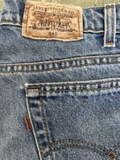 Vintage Levi's 545 Rare brown tag Men's Loose Fit Straight Made USA Size 34x30