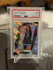2024 Panini Prizm WNBA #149 Kamilla Cardoso Rookie RC Cracked Ice PSA 9 Mint