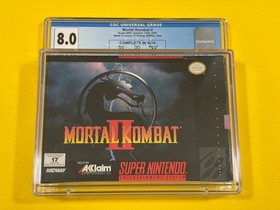 Mortal Kombat 2 (CGC 8.0 CIB with CGC 6.0 GUIDE!!!) Super Nintendo SNES not WATA