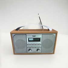 Bush DAB FM Radio Silver and Wood Effect Model 356/6314 SG002D Power Lead Incl