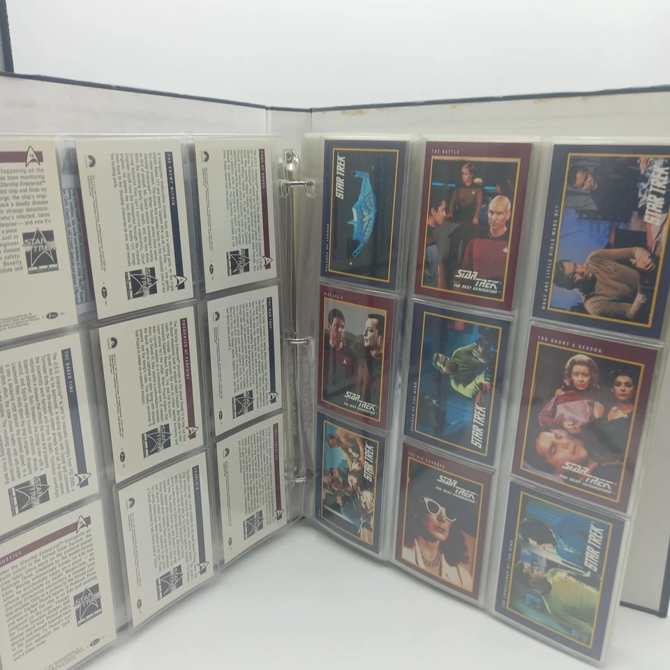 Rare Complete Star Trek + The Next Generation 160 Card Collection Set + Album - Image 4 of 4
