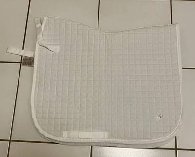 Showmaster Dressurschabracke DR Weiß | Turnierschabracke | Warmblut | gepflegt