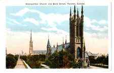 Postcard: 100.349 Metropolitan Church and Bond Street, Toronto, Canada