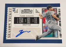 2019 Panini Contenders Season Tickets Yusei Kikuchi Mariners RC Auto /99 #5