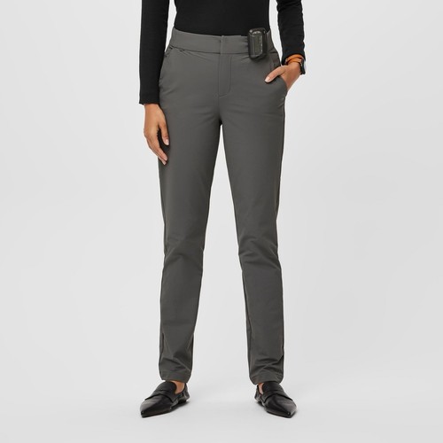 Figs FIGSPRO Skinny Zip Fly Trouser in Deep Stone Grey Size Small Tall New - Picture 1 of 5