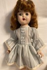 VINTAGE "ROBERTA" DOLL?, UNMARKED, 17" WALKER, HARD PLASTIC, RED HAIR, BLUE EYES — photo 1