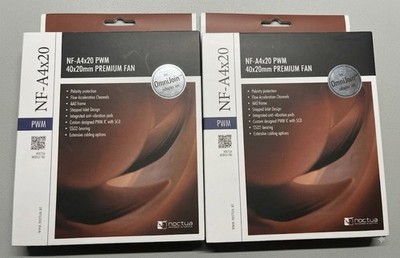  2x  Noctua NF-A4x20 PWM 12V Lüfter -  40mm - Leise - Low Noise + OVP + Zubehör