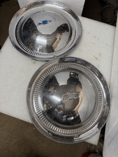 Used Original Pair Of 1953 Chevy Belair Car 15 Full Hubcaps